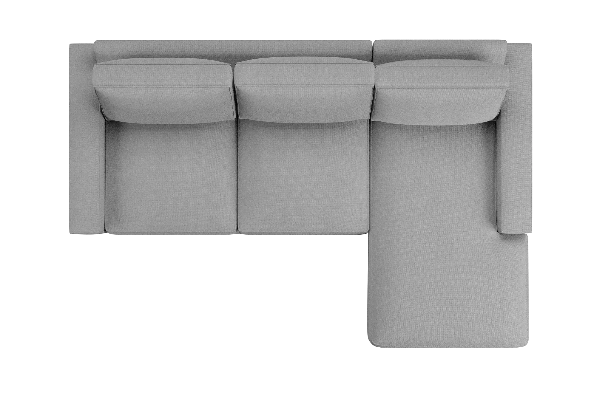Edgewater Delray Light Gray Right Chaise Sectional