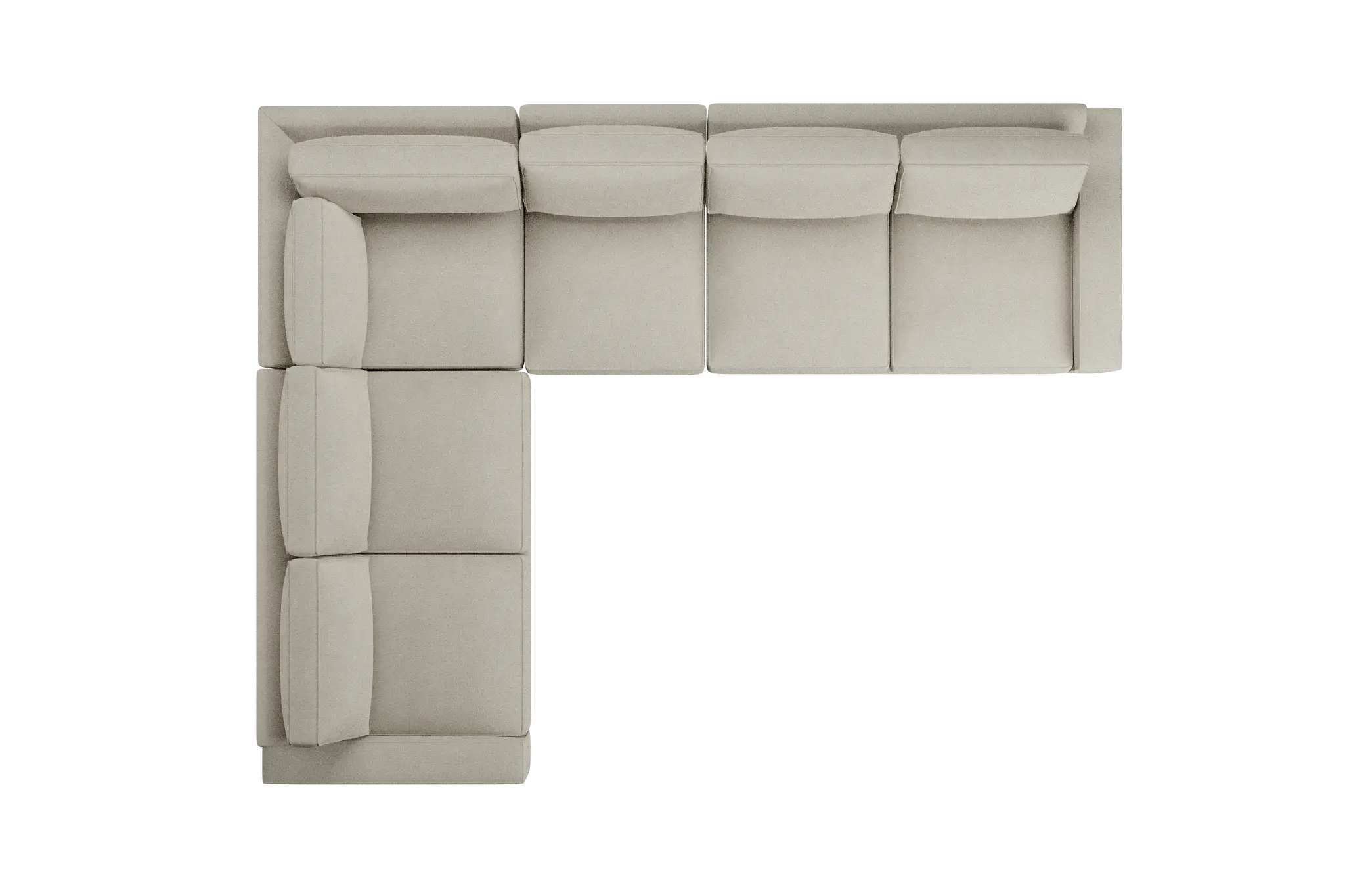 Edgewater Suave Beige Medium Two-arm Sectional Edgewater Suave Beige Medium Two-arm Sectional