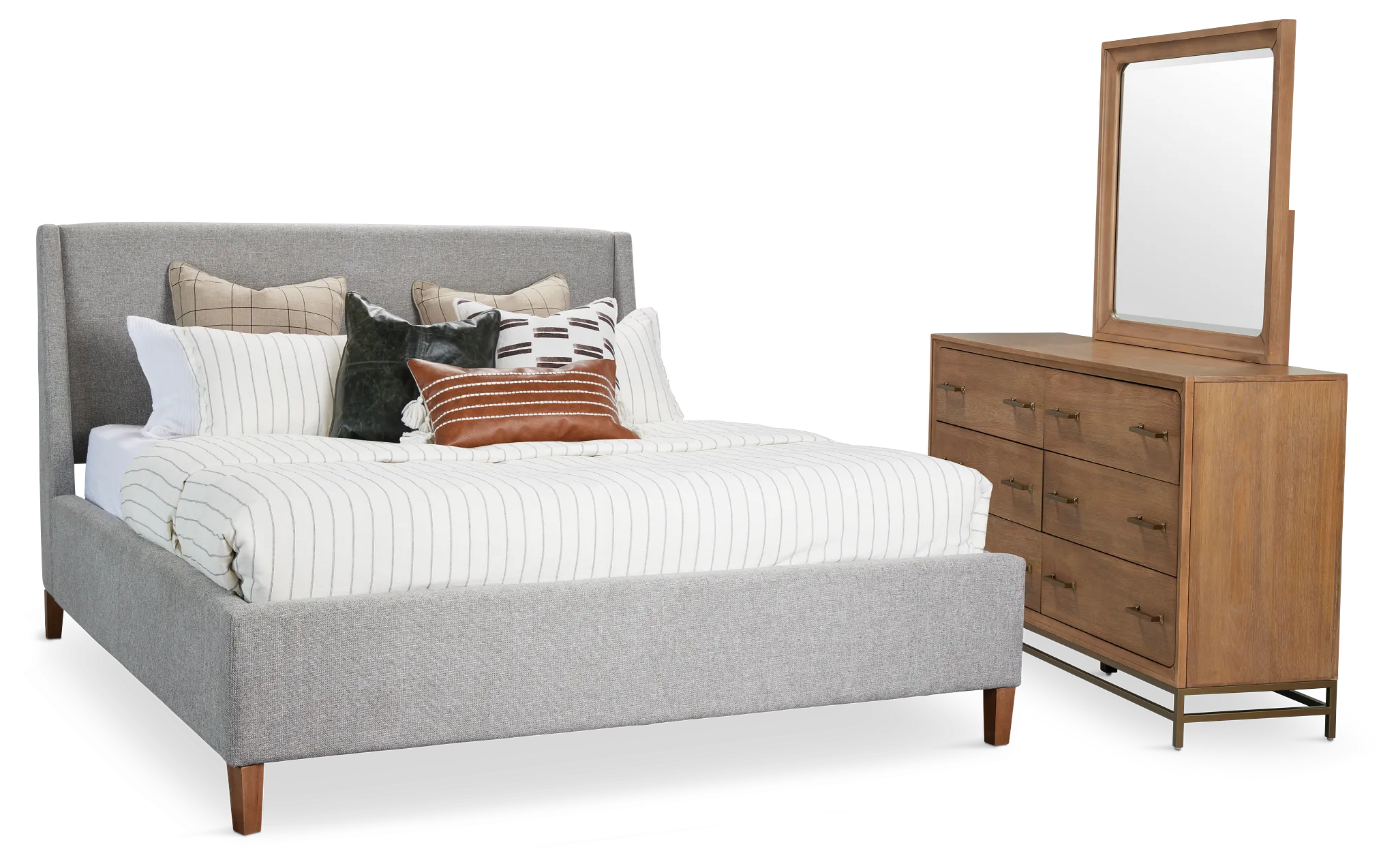 Provo Gray Uph Panel Bedroom