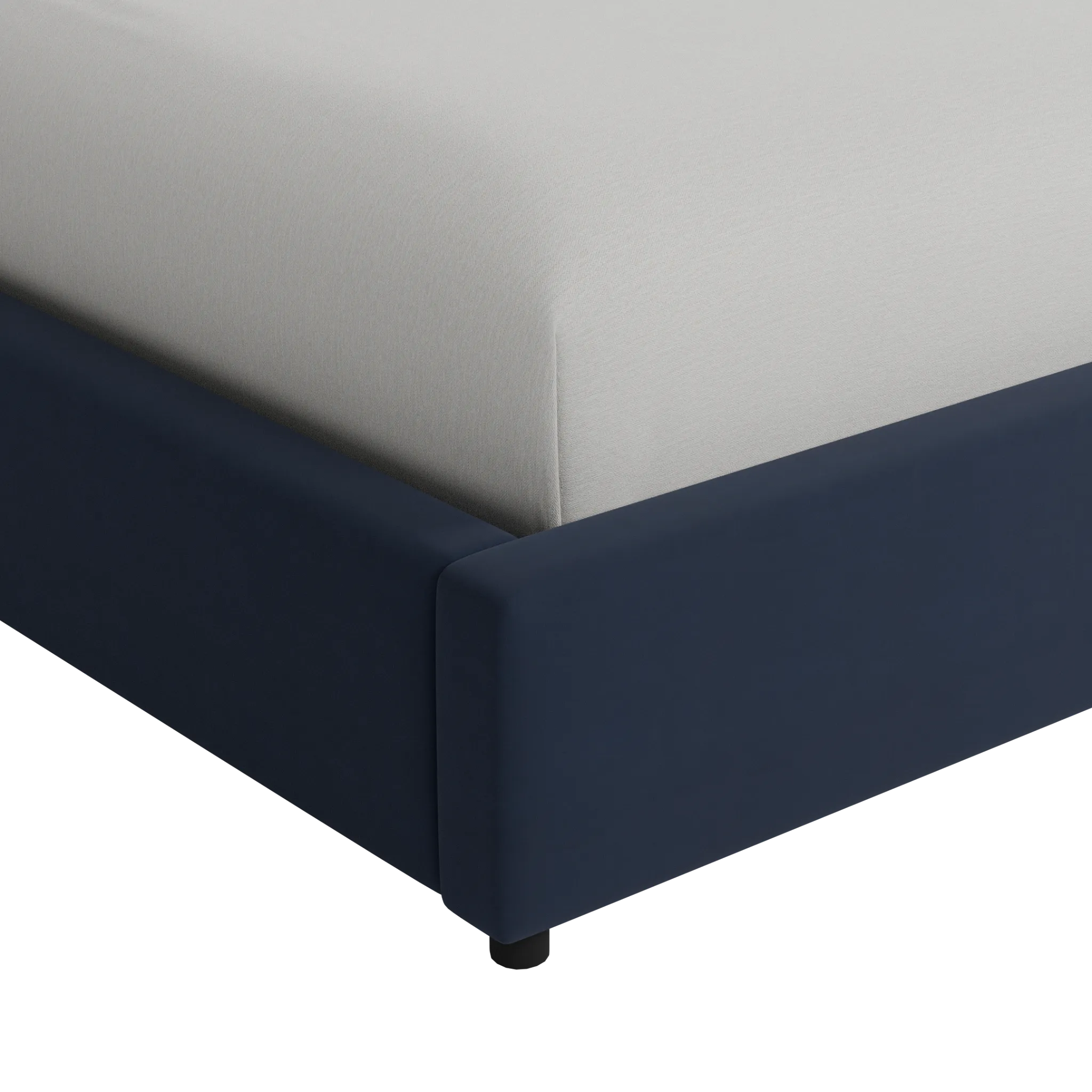 Grayton Joya Dark Blue 44" Upholstered Platform Bed