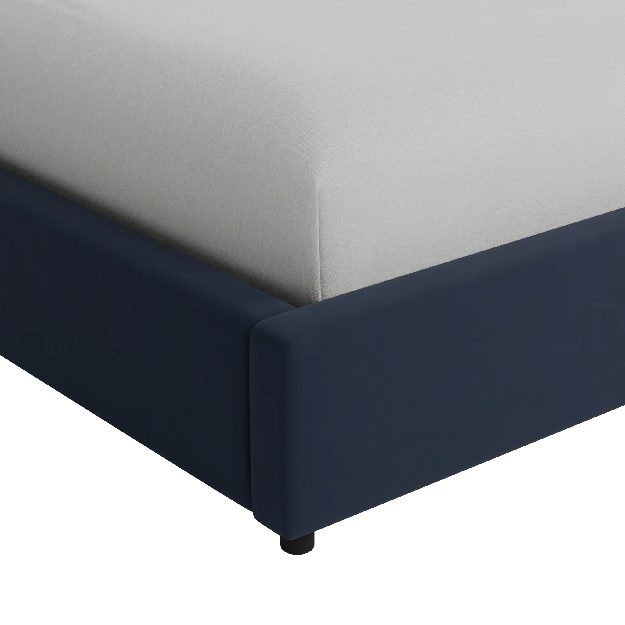Grayton Joya Dark Blue 44" Upholstered Platform Bed Grayton Joya Dark Blue 44" Upholstered Platform Bed