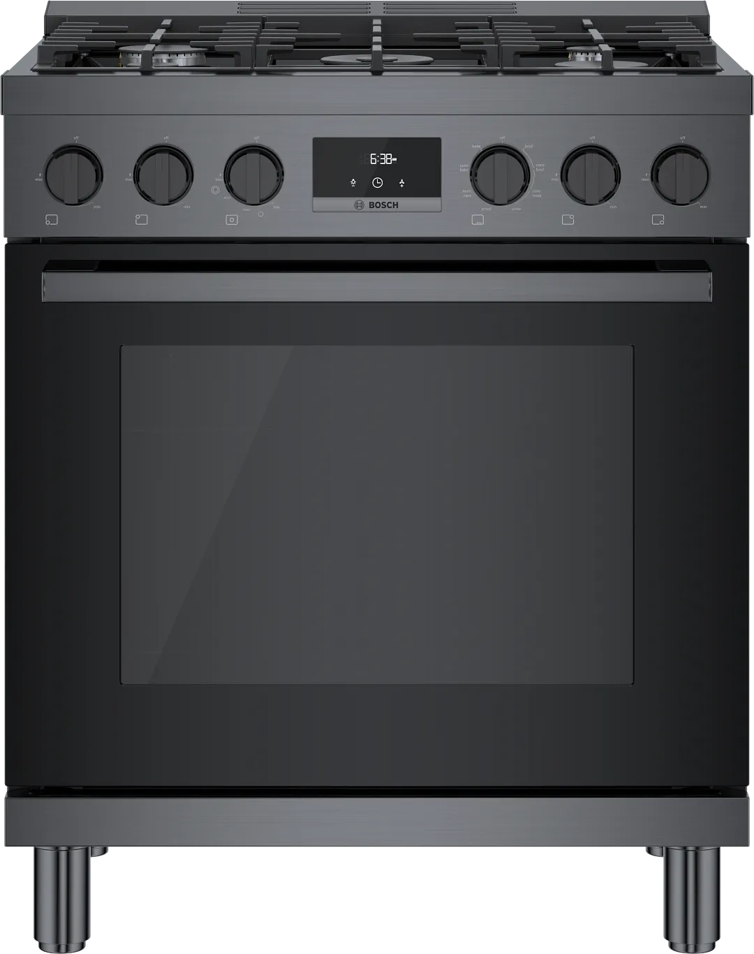 Bosch 800 Series Stainless Steel 30" Dual Fuel Range