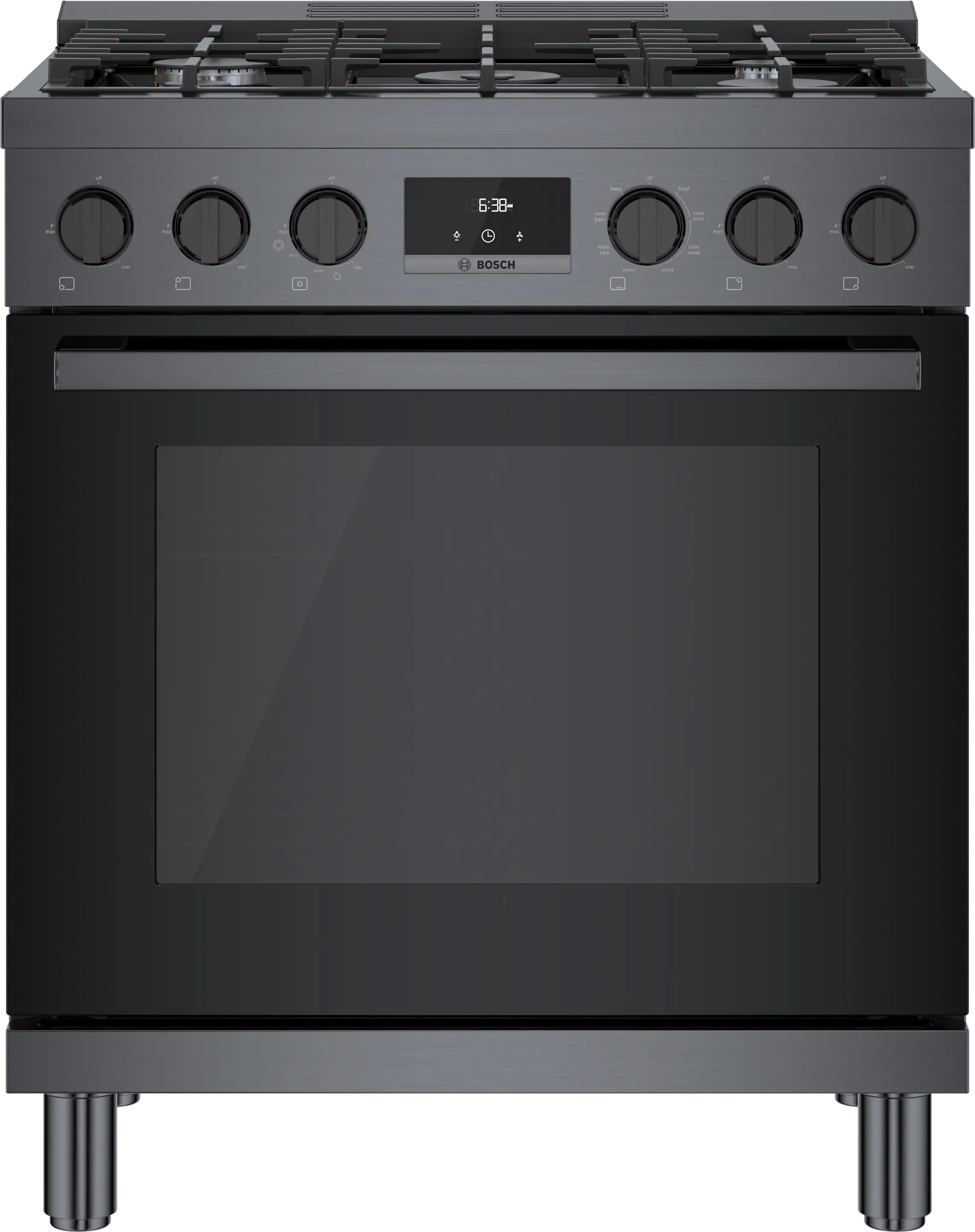 Bosch 800 Series Stainless Steel 30" Dual Fuel Range