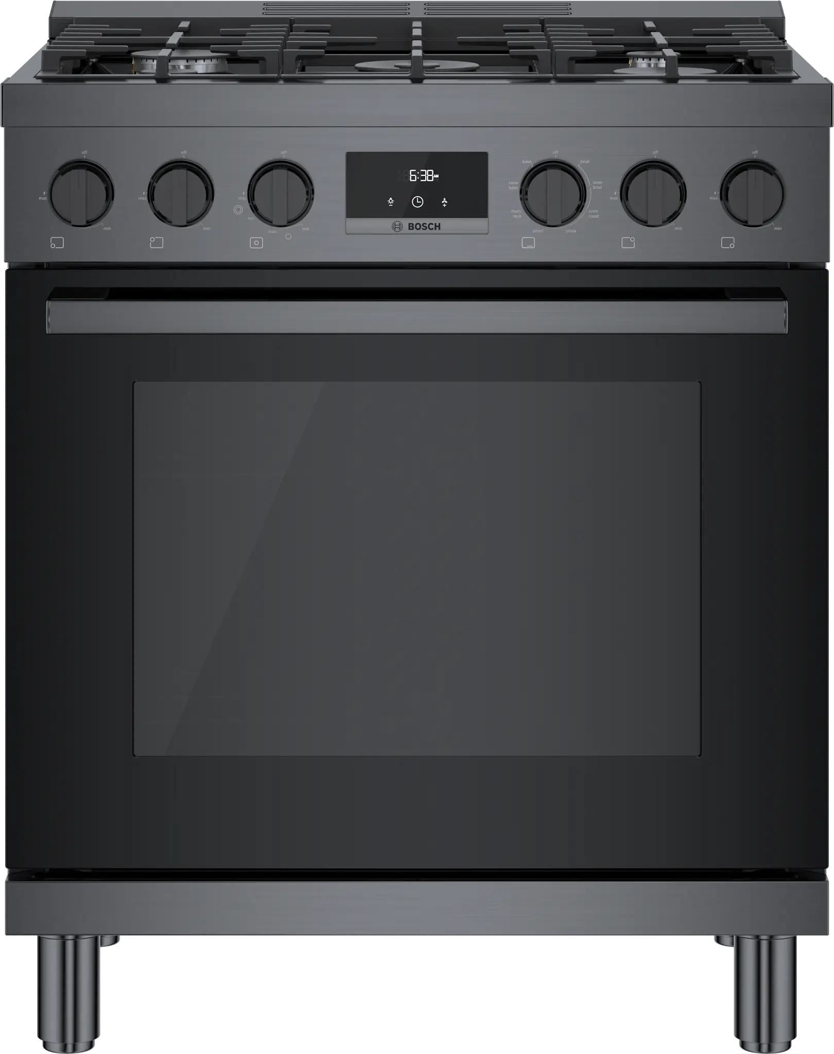 Bosch 800 Series Stainless Steel 30" Dual Fuel Range Bosch 800 Series Stainless Steel 30" Dual Fuel Range
