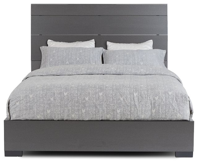 Oslo Gray Platform Bed