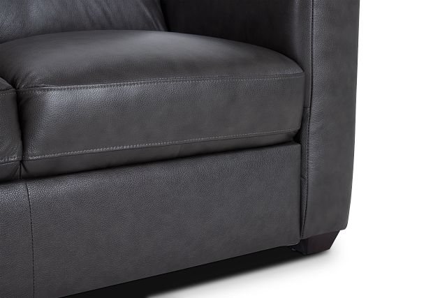 Lane Dark Gray Lthr Vinyl Sofa Living