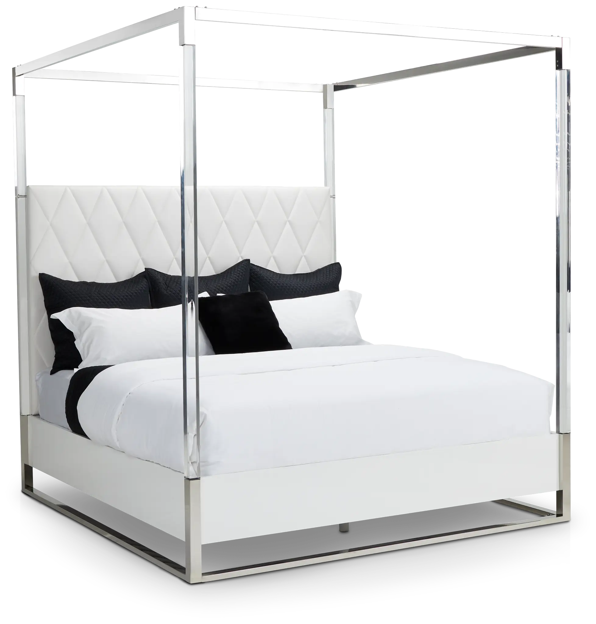 Miami White Uph Canopy Bed Miami White Uph Canopy Bed