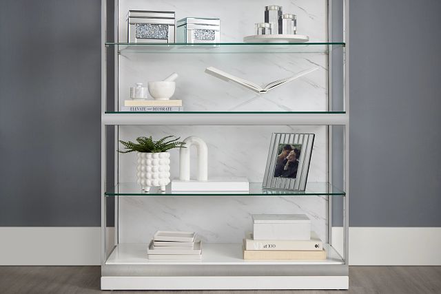 Ocean Drive White Stnl Steel Etagere