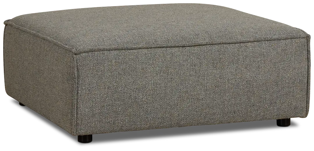 Tatum Gray Fabric Ottoman Tatum Gray Fabric Ottoman