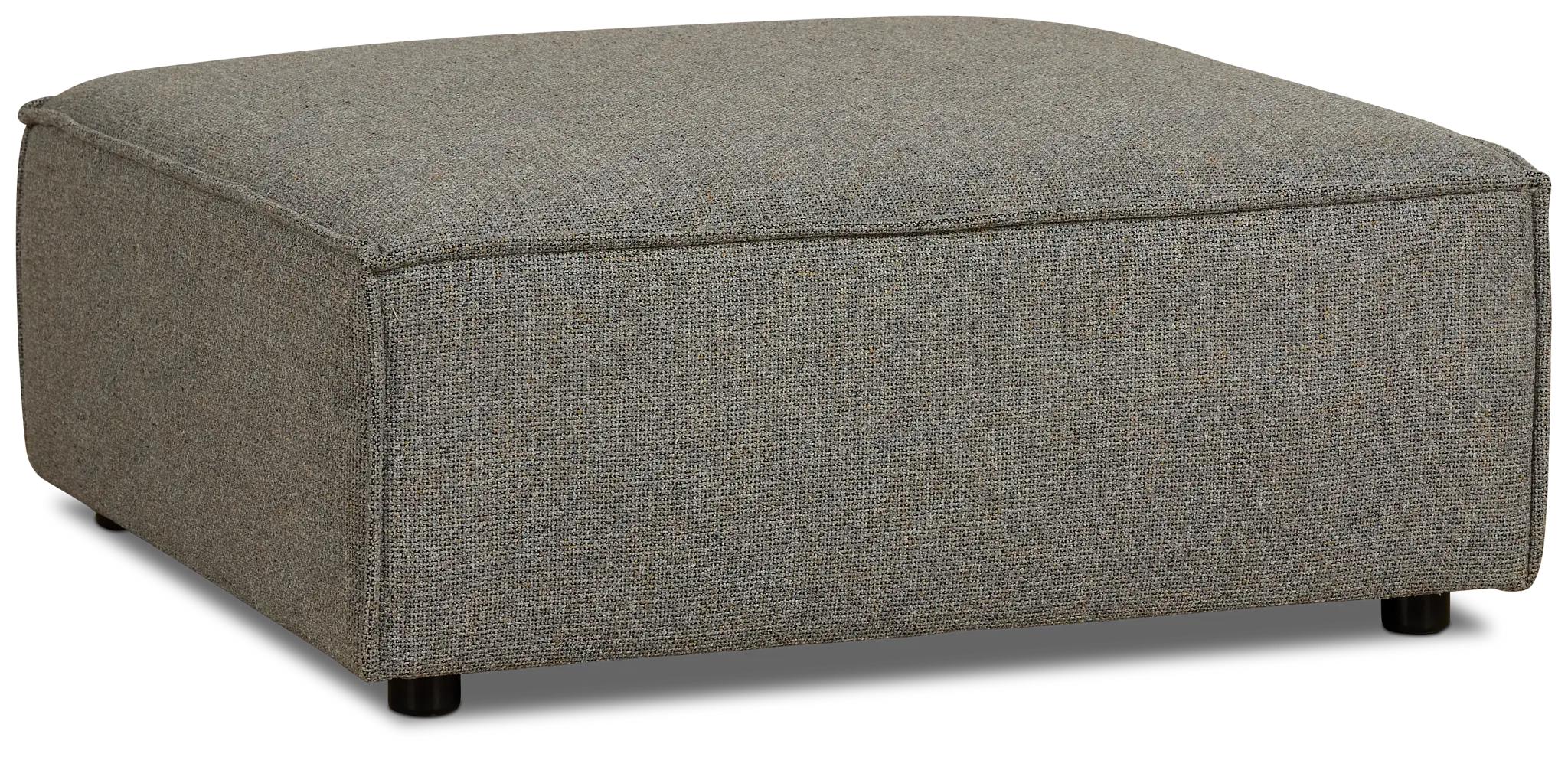 Tatum Gray Fabric Ottoman Tatum Gray Fabric Ottoman