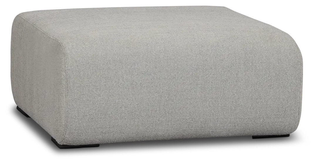 Celeste Light Gray Fabric Ottoman Celeste Light Gray Fabric Ottoman