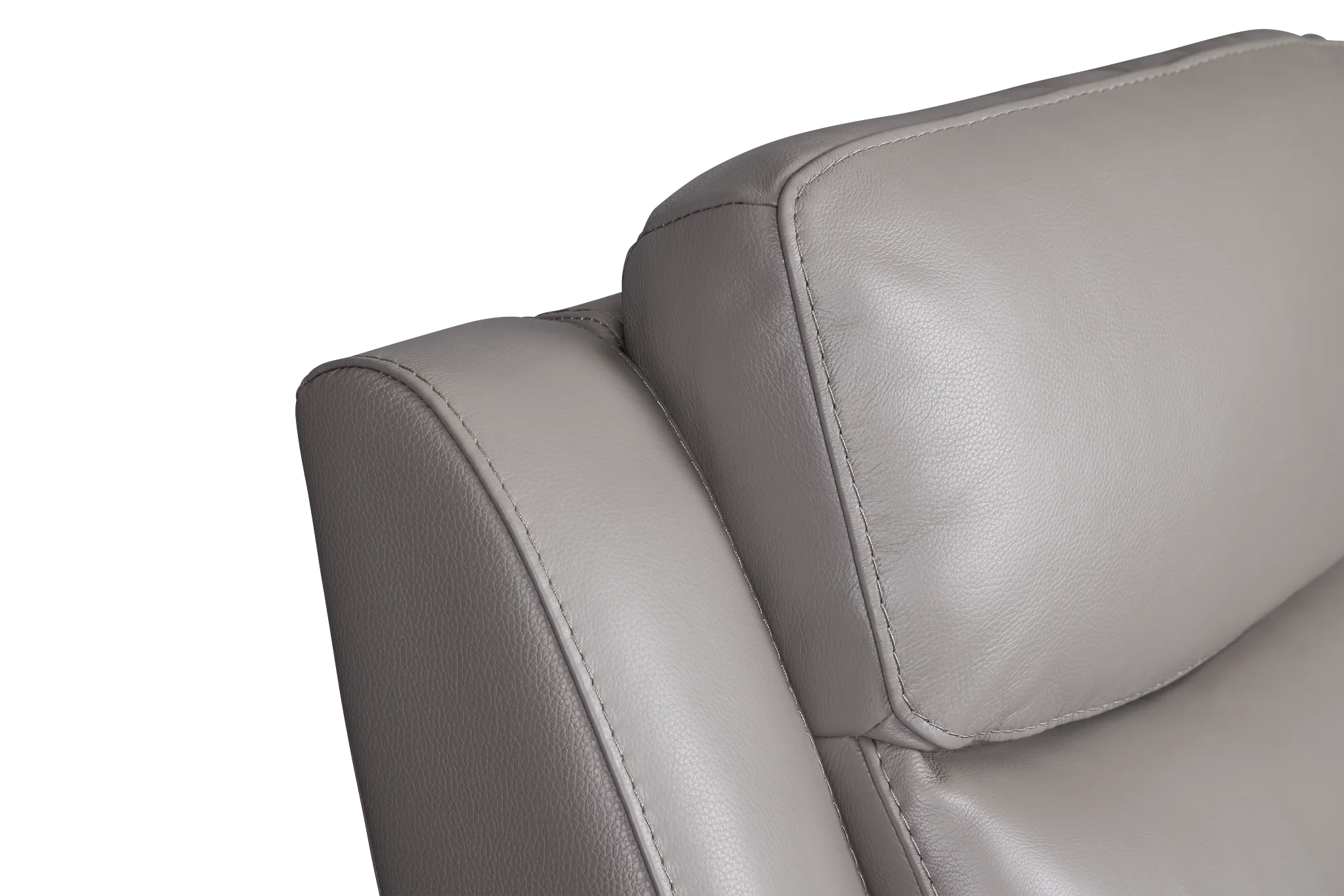 Walker Light Gray Lthr/vinyl Recliner