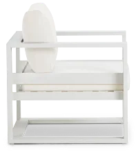 Lisbon White Aluminum Chair