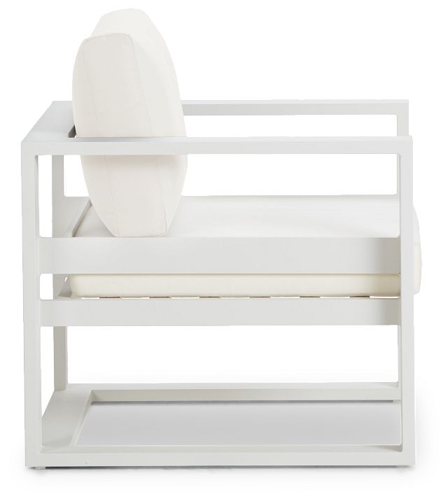 Lisbon White Aluminum Chair