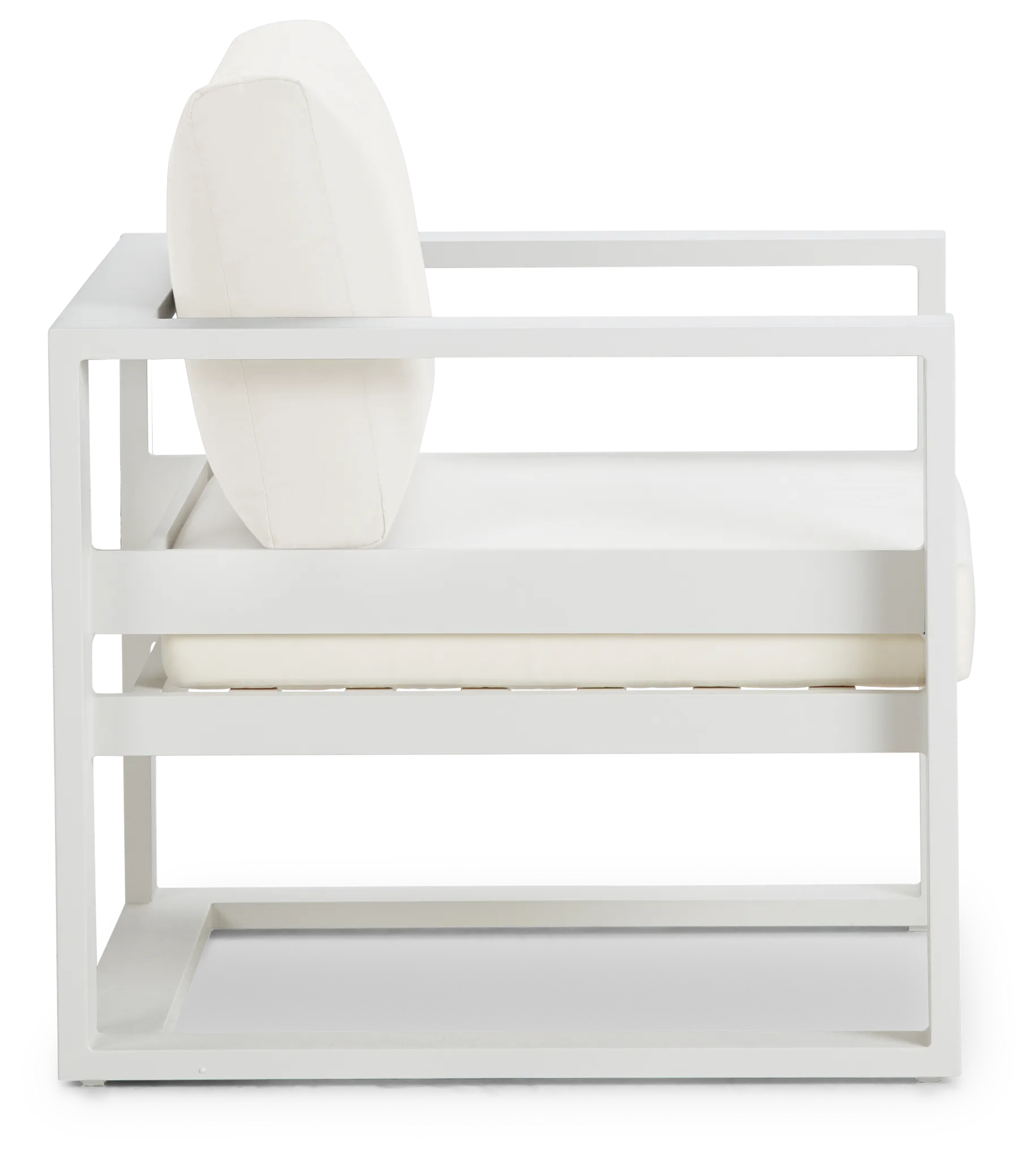 Lisbon White Aluminum Chair