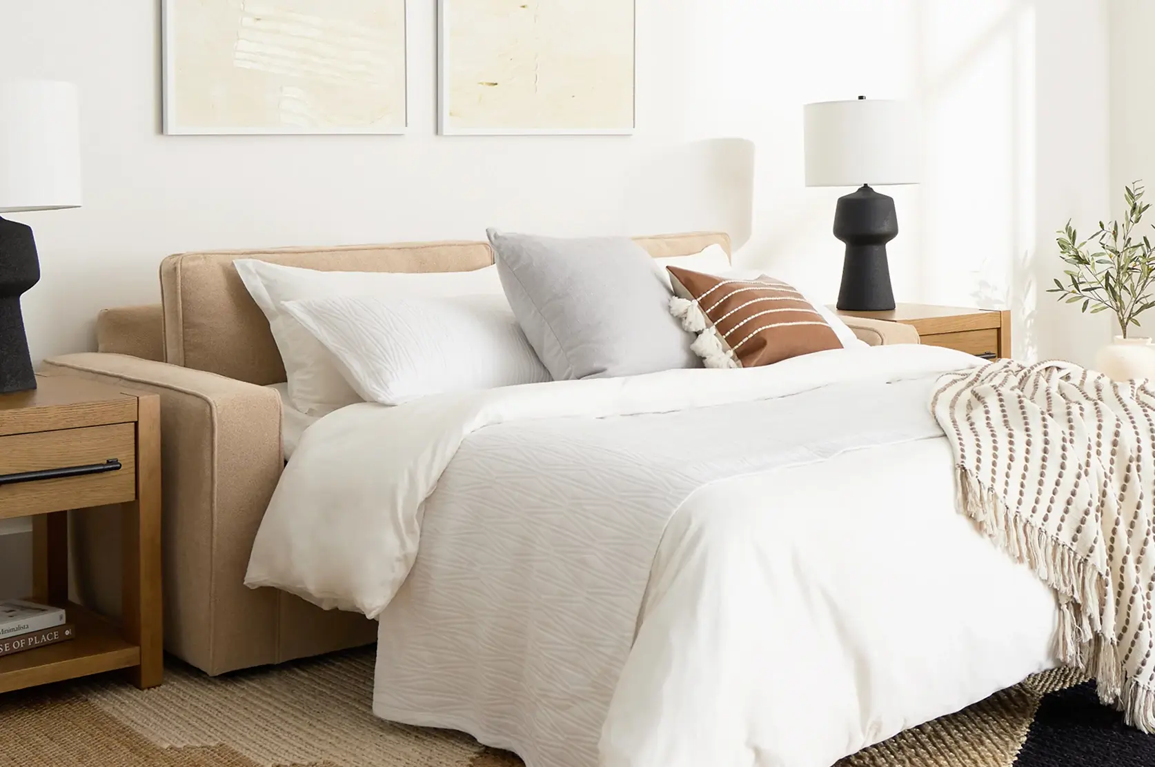 Add a sleeper! Shop queen, full, and twin mattress sizes to give your space an extra bed. 