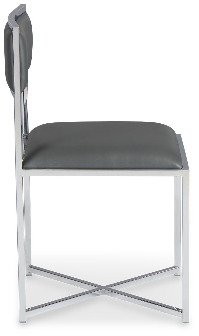 Amalfi Gray Stnl Steel Side Chair