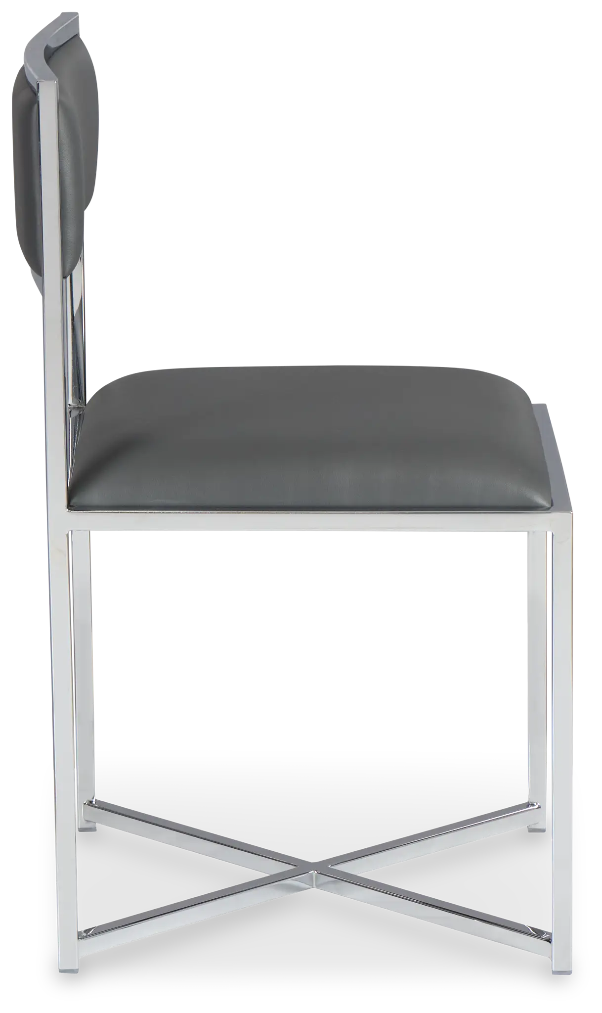 Amalfi Gray Stnl Steel Upholstered Side Chair Amalfi Gray Stnl Steel Upholstered Side Chair
