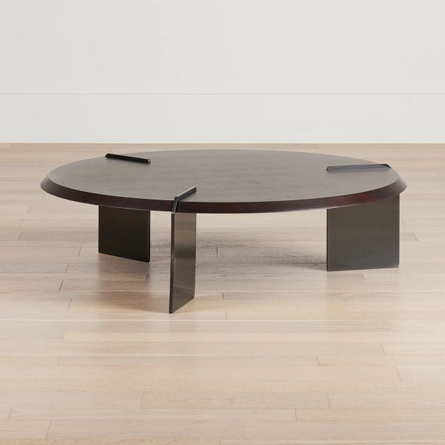 Atticus Dark Tone Round Coffee Table