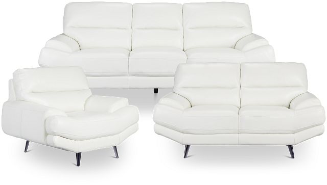 Milana White Micro Living Room