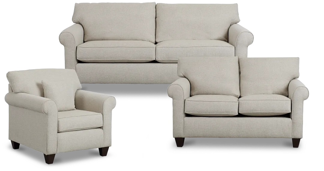 Cameron Beige Fabric Living Room