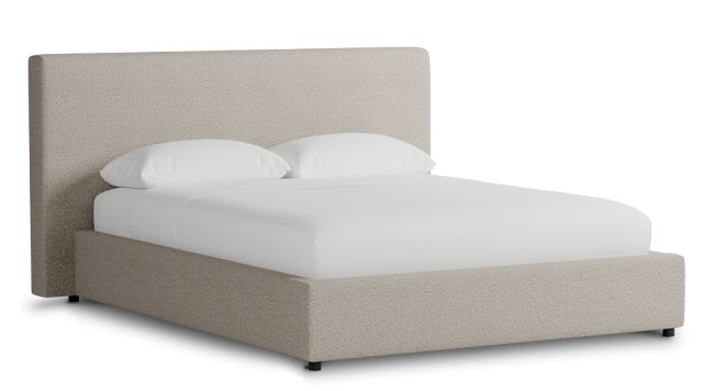 Grayton Gellar Brown 44" Upholstered Platform Bed