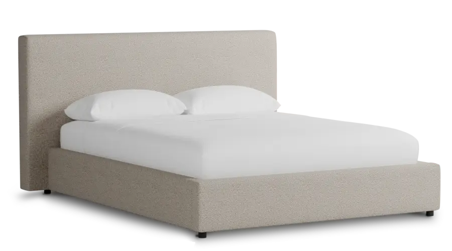 Grayton Gellar Brown 44" Upholstered Platform Bed Grayton Gellar Brown 44" Upholstered Platform Bed