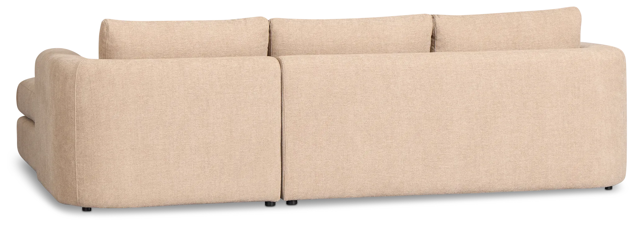 Alma Taupe Fabric Right Chaise Sectional