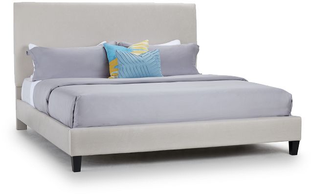 Lucy Taupe Uph Platform Bed