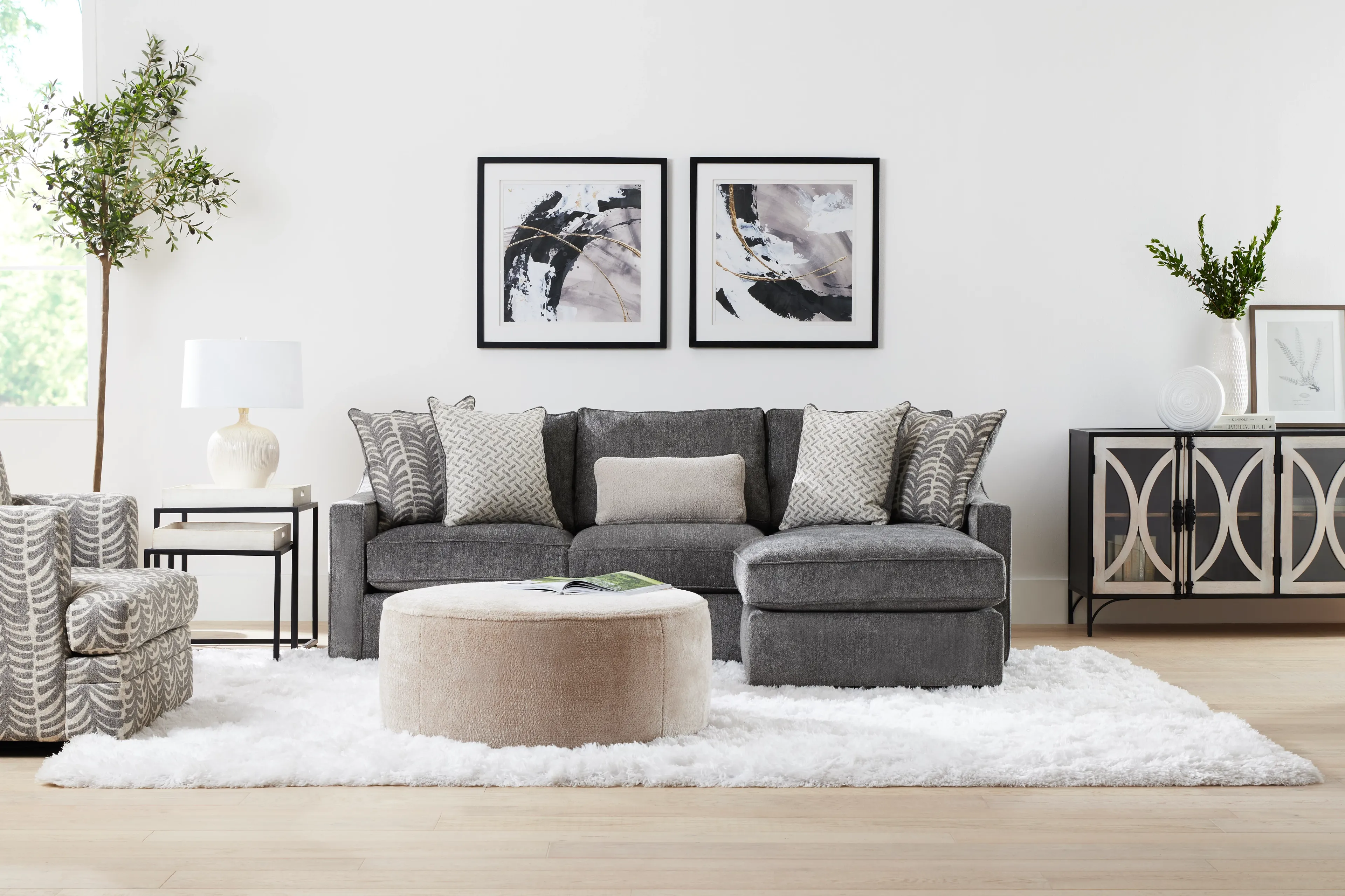 Beckham White 8x11 Area Rug