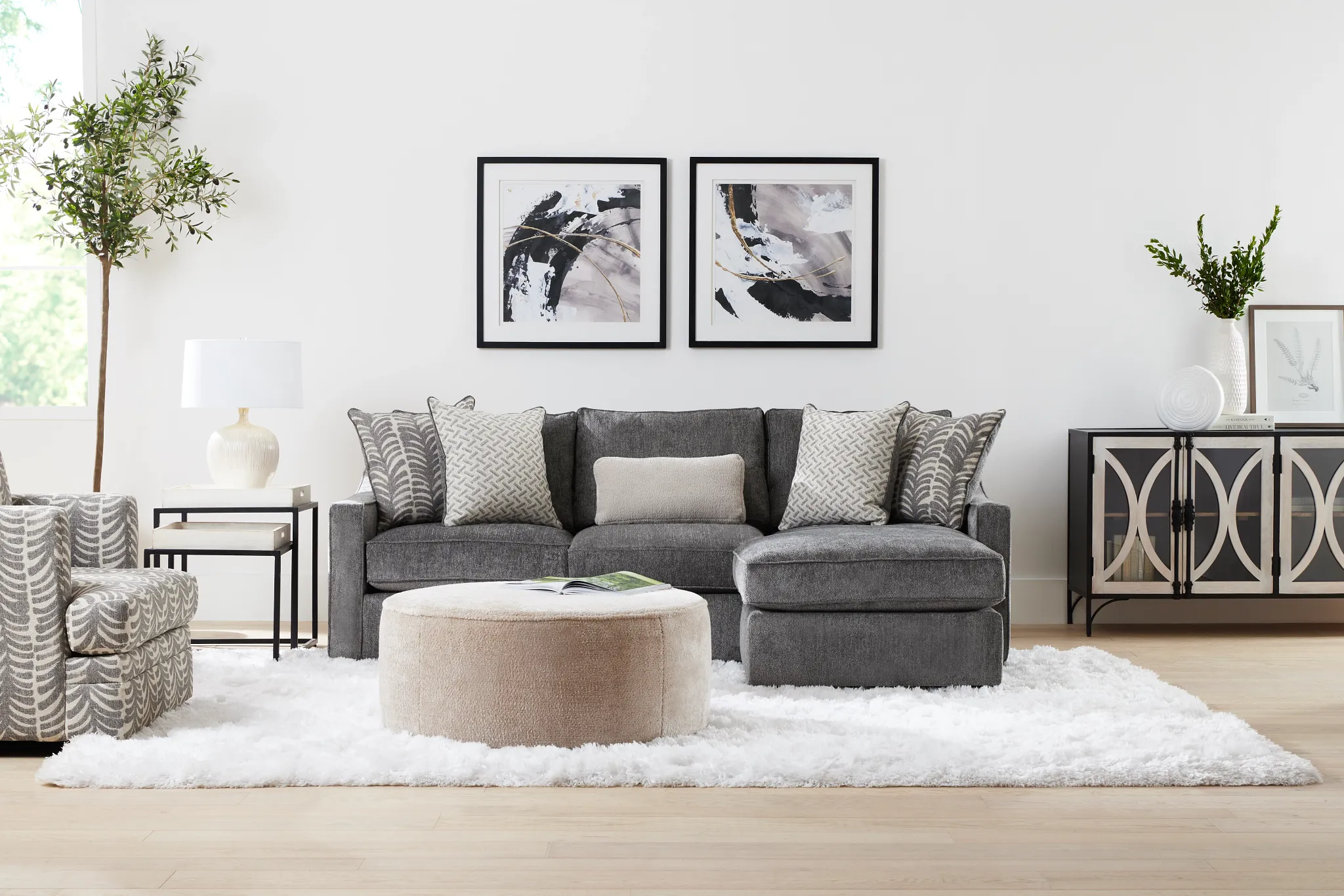 Beckham White 8x11 Area Rug