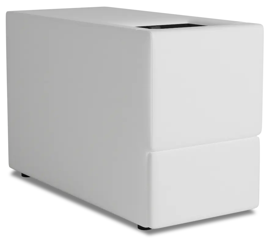 Citymod White Fabric Itable Media Console With Storage Drawer Citymod White Fabric Itable Media Console With Storage Drawer