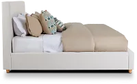Chelsea Light Beige Uph Platform Bed