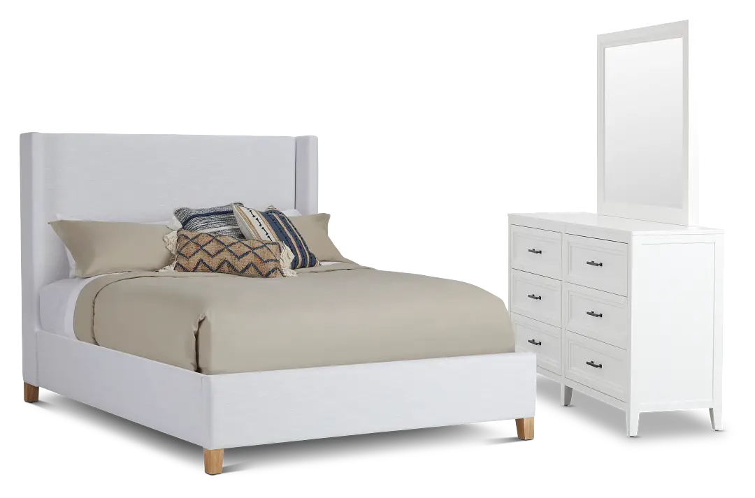 Nantucket White Uph Panel Bedroom Nantucket White Uph Panel Bedroom