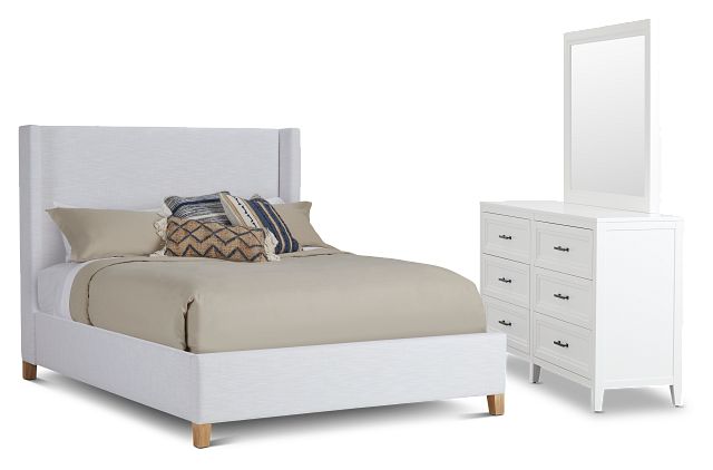 Nantucket White Uph Panel Bedroom