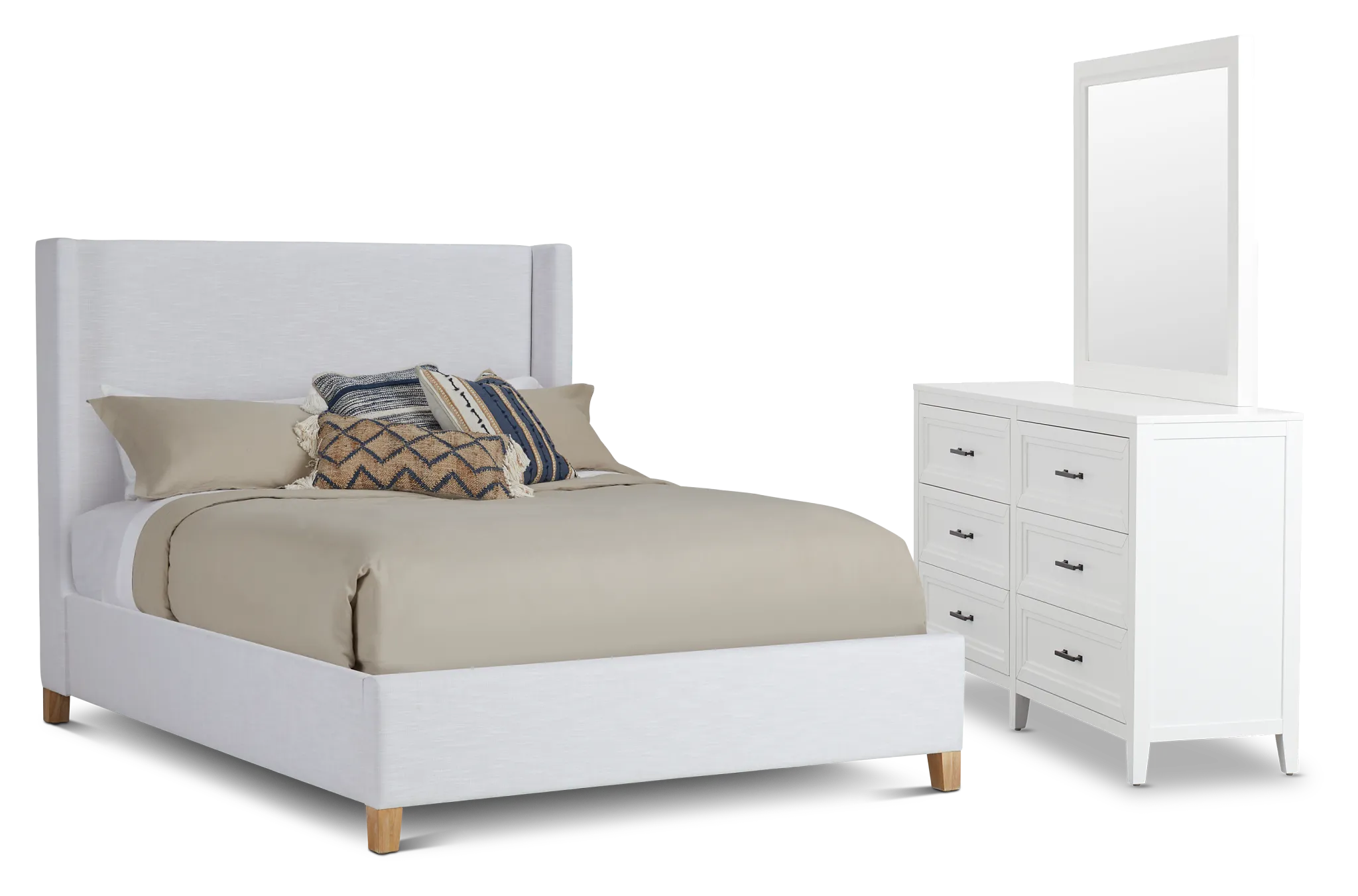 Nantucket White Uph Panel Bedroom