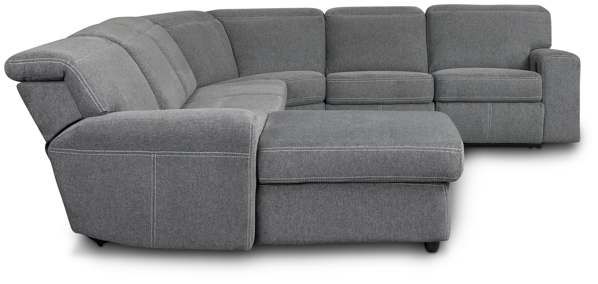 Callum Dark Gray Storage Small Left Reclining Chaise Sleeper Sectional Callum Dark Gray Storage Small Left Reclining Chaise Sleeper Sectional