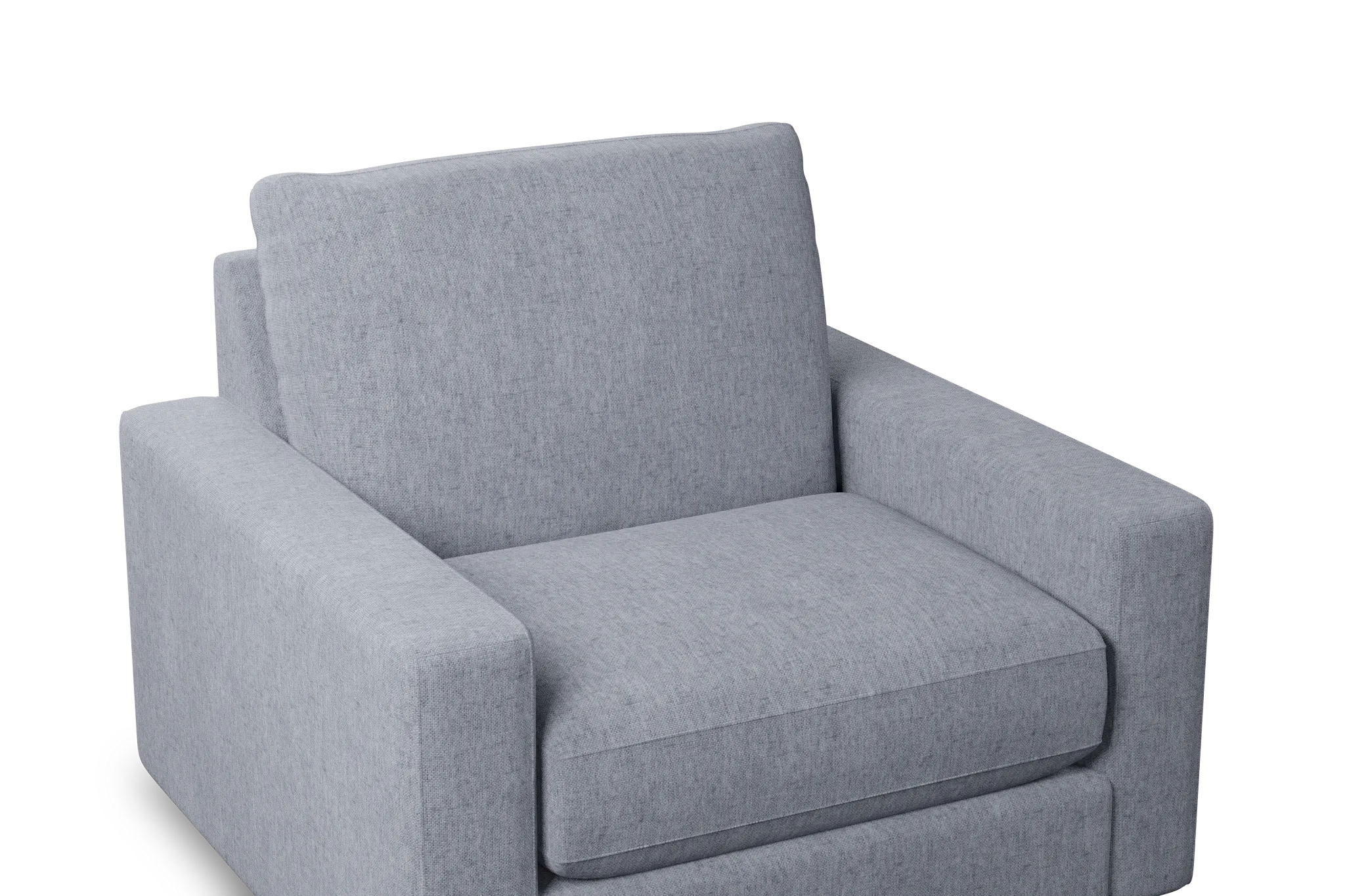Edgewater Elevation Gray Swivel Chair