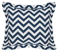 Star Dark Blue Fabric Square Accent Pillow
