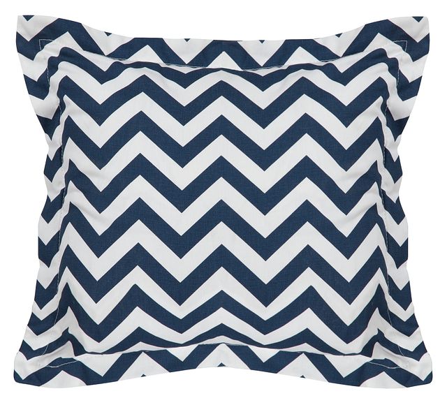 Star Dark Blue Fabric Square Accent Pillow