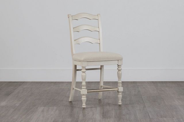 Savannah Ivory 24" Wood Barstool