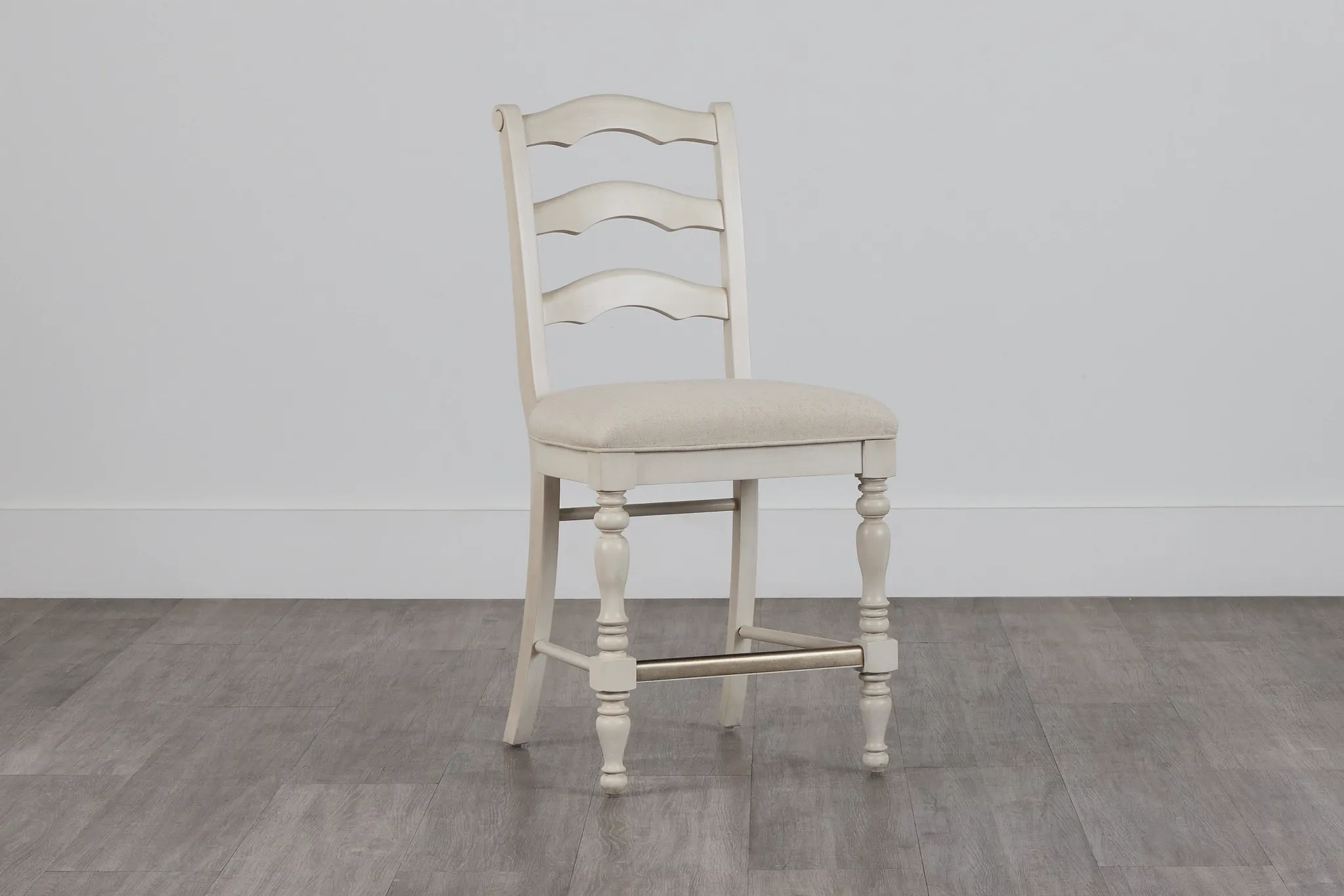 Savannah Ivory 24" Upholstered Barstool