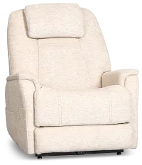 Model 3+ Petite Light Beige Fabric Power Lift Recliner