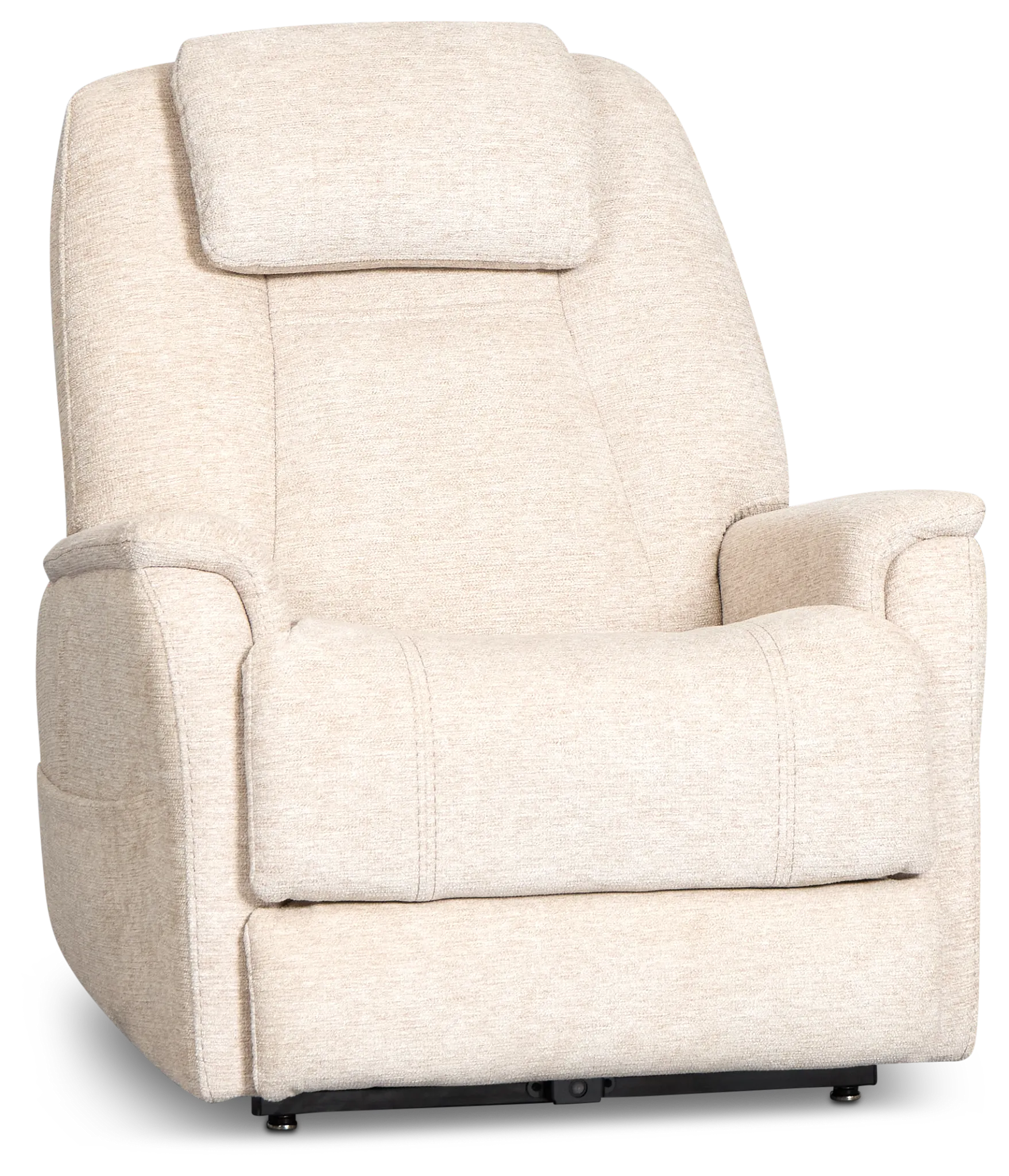Model 3+ Petite Light Beige Fabric Power Lift Recliner