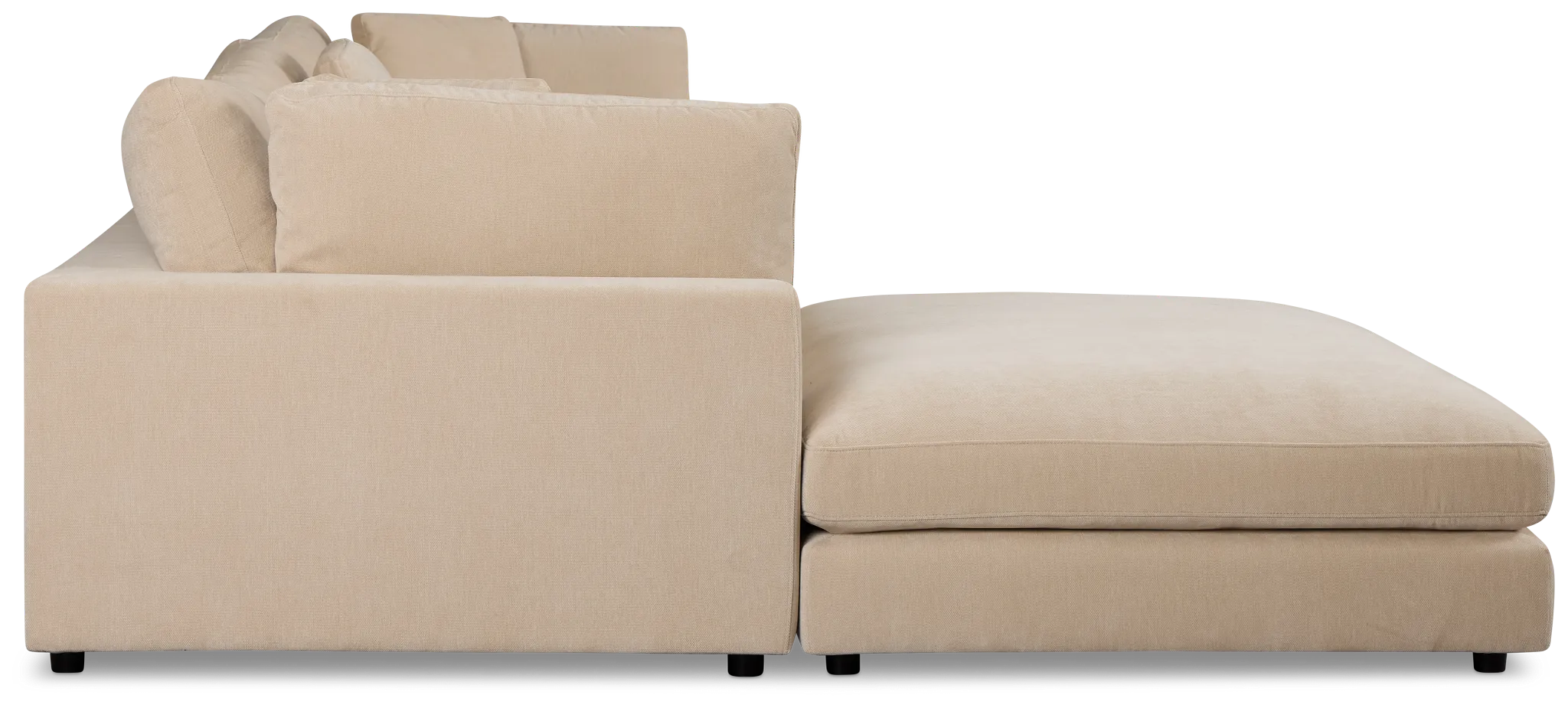 Lounge Light Beige Small Chaise Sectional