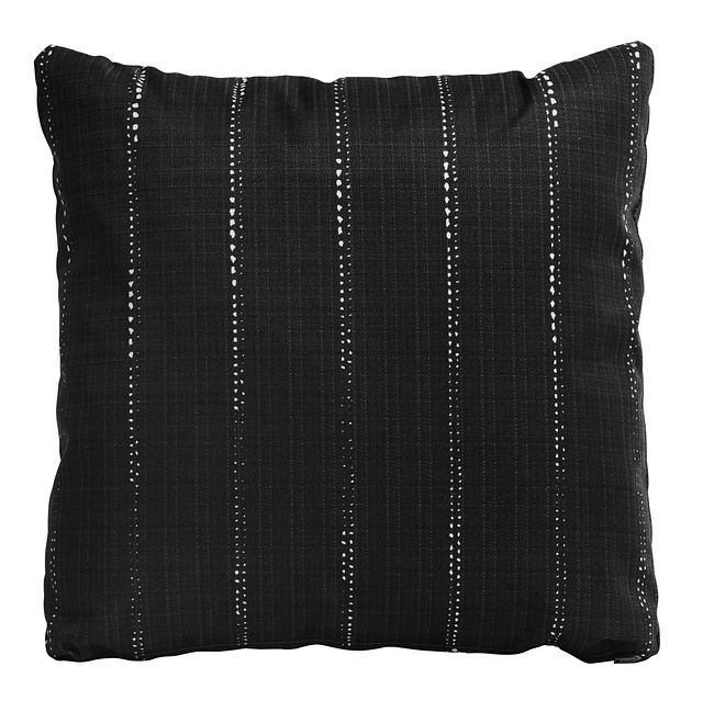 Carlo Black 20" Indoor/outdoor Accent Pillow