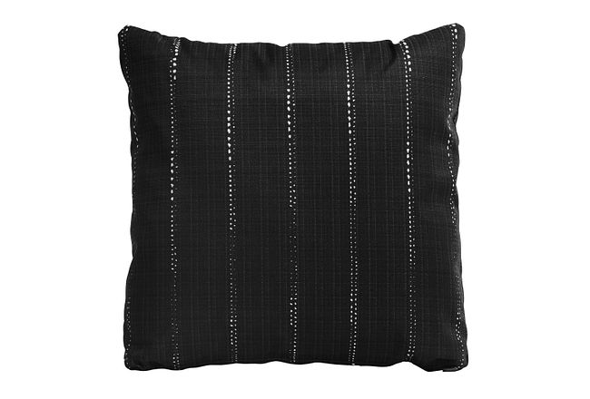 Carlo Black 20" Indoor/outdoor Accent Pillow