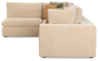 Cruz Light Beige Fabric 4-piece Modular Sectional