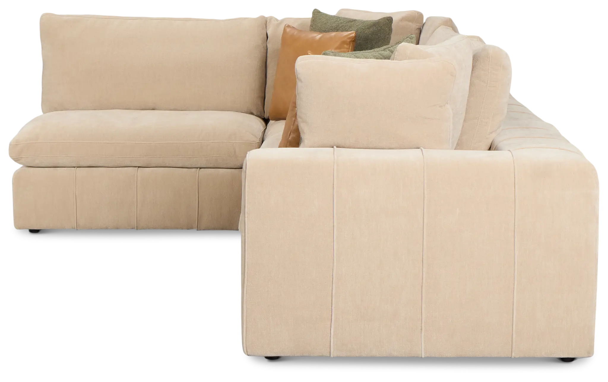 Cruz Light Beige Fabric 4-piece Modular Sectional Cruz Light Beige Fabric 4-piece Modular Sectional