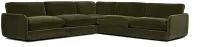 Jules Green Velvet 5-piece Modular Sectional